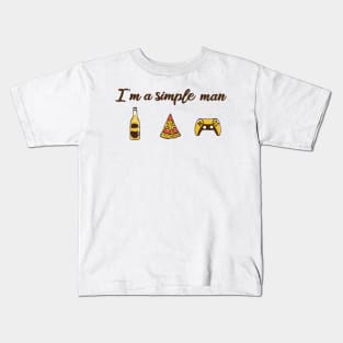 A simple man needs Kids T-Shirt